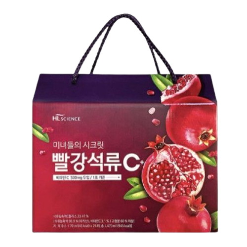 에이치엘사이언스 미녀들의 시크릿 빨강석류 C+ 70ml 21포 (3개)_이미지