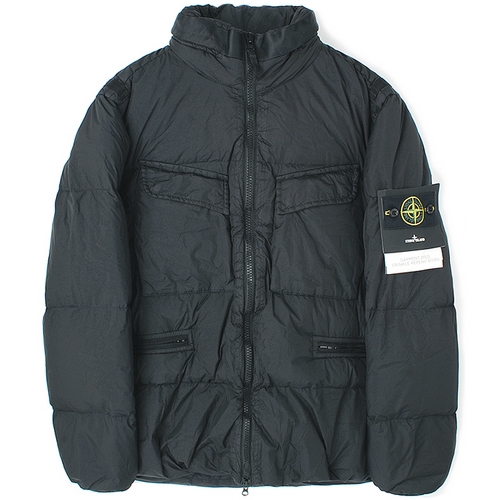 스톤아일랜드 크링클랩스 와펜 봄버 패딩 771540123 (V0065, 다크 그레이)