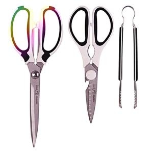 에찌모토 실버 티타늄 가위2종 집게세트 주방가위