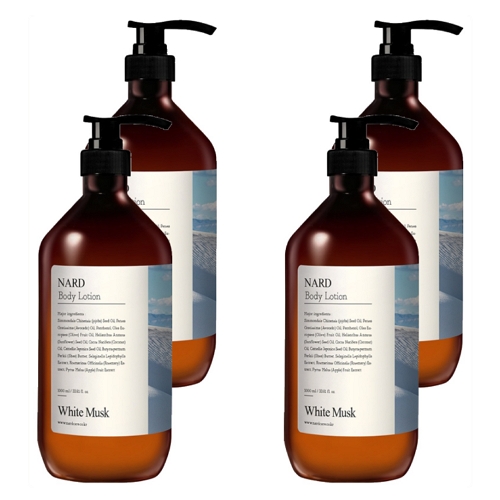 부케가르니 나드 모이스처 퍼퓸드 바디로션 화이트머스크향 1000ml (4개)_이미지