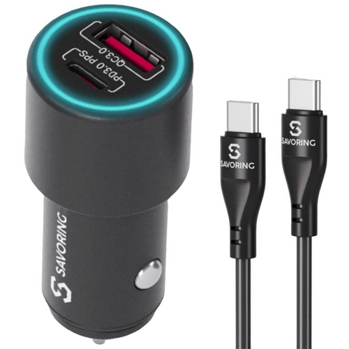 세이보링 48W 시거잭 고속 충전기 + C타입 케이블