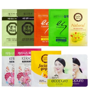 일회용 세면도구 100개 샴푸 린스 바디 폼 치약 등