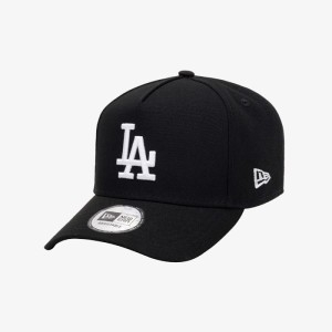 공용 MLB 화이트 온 블랙 LA다저스 K프레임 볼캡 블랙 13583794
