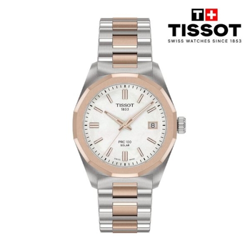 NEW PRC 100 솔라 로즈 골드 34mm T151.822.22.111.00