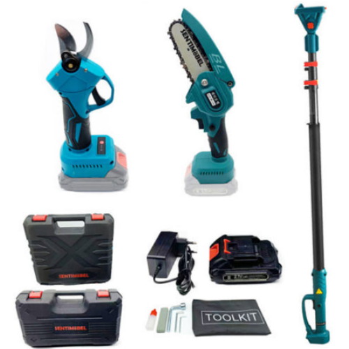 센티모벨 전동 전지가위 + 4인치 체인톱 + 연장대