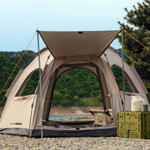 로티캠프 원터치 육각 텐트 4윈도우_이미지
