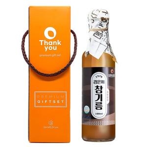 대현상회 저온압착 검은깨 참기름 180ml 1병 선물세트 (1개)_이미지
