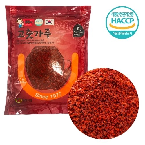 청정식품 경북 안동 햇 굵은 고춧가루 1kg (1개)