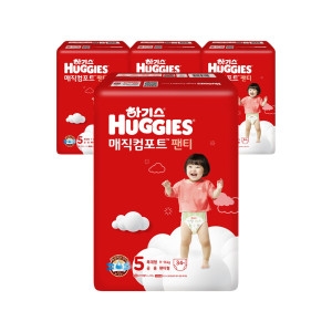 하기스 2023 매직 컴포트 팬티형 5단계-공용 (136매)_이미지