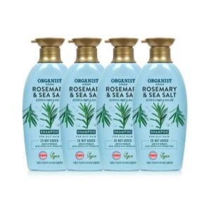 LG생활건강 오가니스트 로즈마리 앤 씨솔트 딥클렌징 샴푸 500ml (4개)