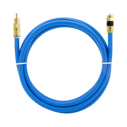 탑라인에이치디 솔탑 골드 RCA TO RF 블루 TV 동축 케이블 (SOLTOP-830, 7m)_이미지