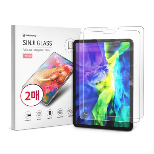 신지모루 iPad Pro 11 4세대 2.5D 풀커버 강화유리 보호필름