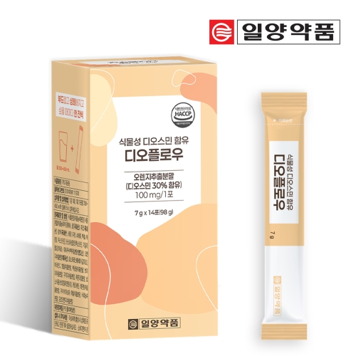 일양약품 식물성 디오스민 함유 디오플로우 7g 14포 (1개)_이미지