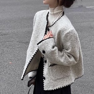 Ab.f.z 노카라 스티치 LLO109 코트 테일러드 하이넥 WFH9QOK_이미지