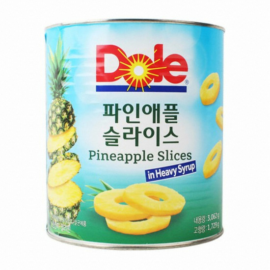 Dole 파인애플 슬라이스 3kg (1개)_이미지