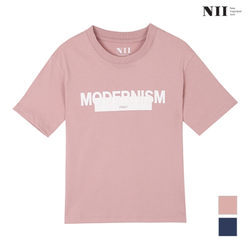 NII 아동 MODERNISM 라운드 티셔츠_2NNKARUM4416_이미지