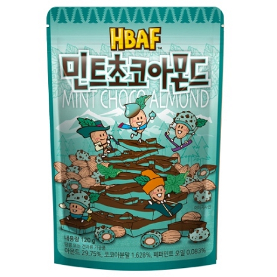 HBAF 민트초코 아몬드 120g (1개)_이미지