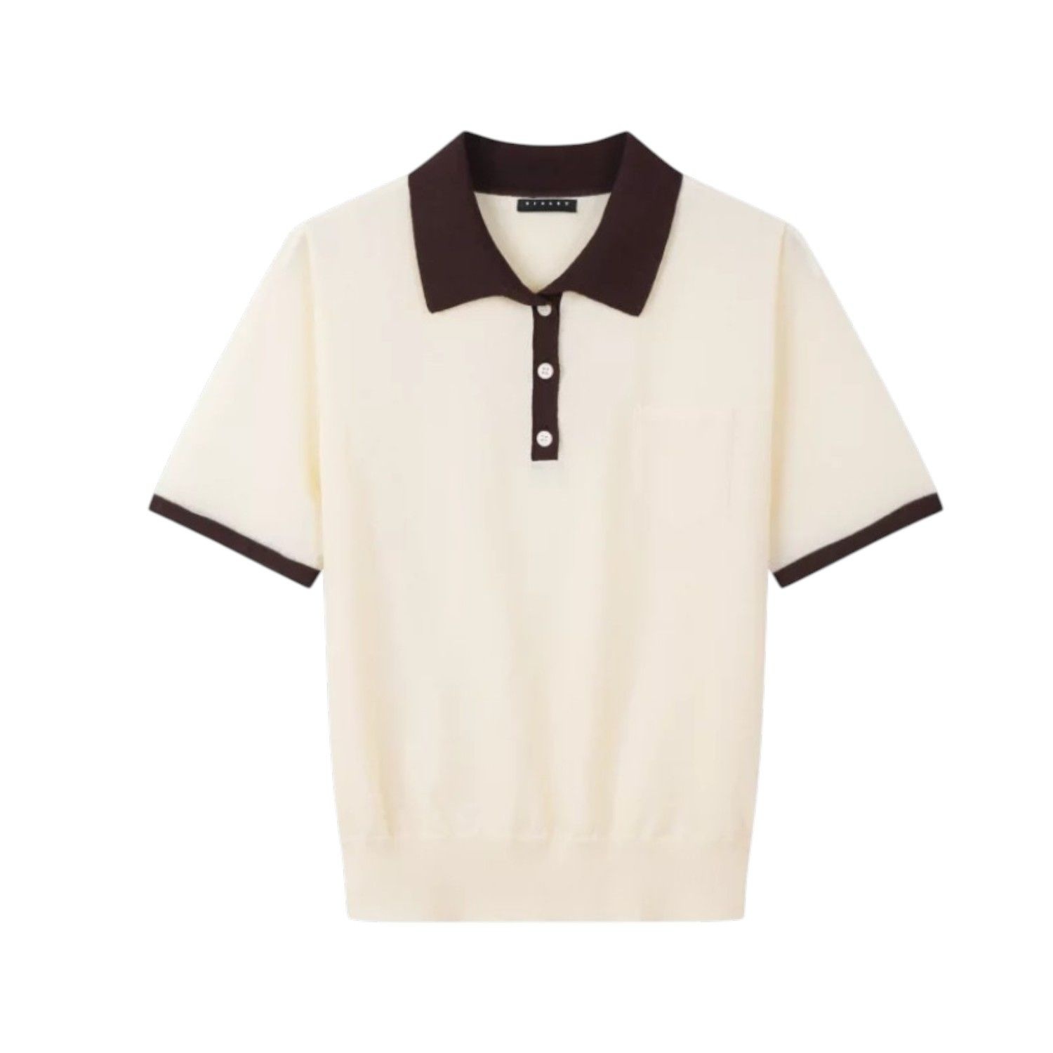 SISLEY 배색 티에리 쉬어 니트 SAKP35631 LE1222051643_이미지