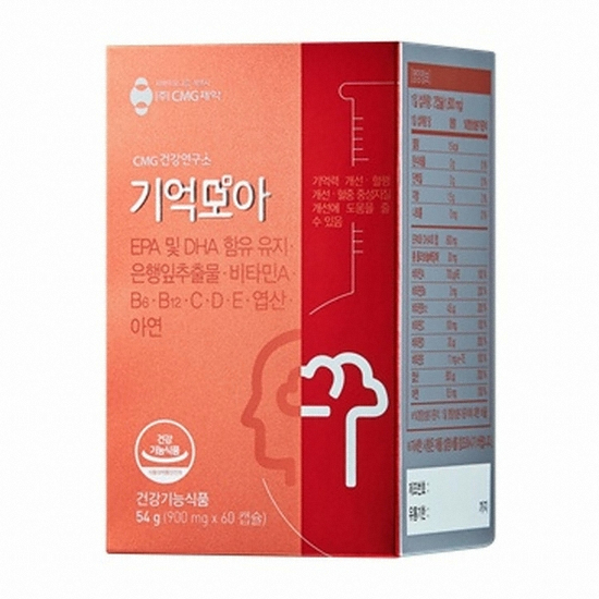 CMG제약 CMG건강연구소 기억모아 60캡슐 (3개)