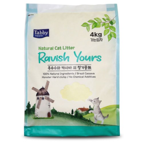 테비토퍼 Ravish Yours 라유 카사바 가는입자 4kg (4개)