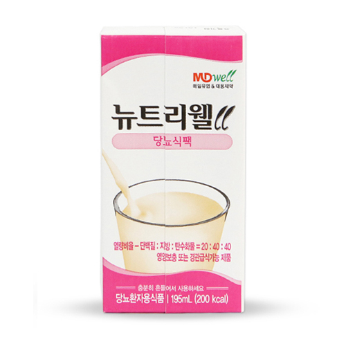 매일유업 메디웰 뉴트리웰 당뇨식 195ml (24개)