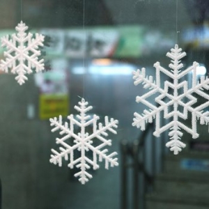 설정 장식 크리스마스 눈결정 크리스마스 데코 용품