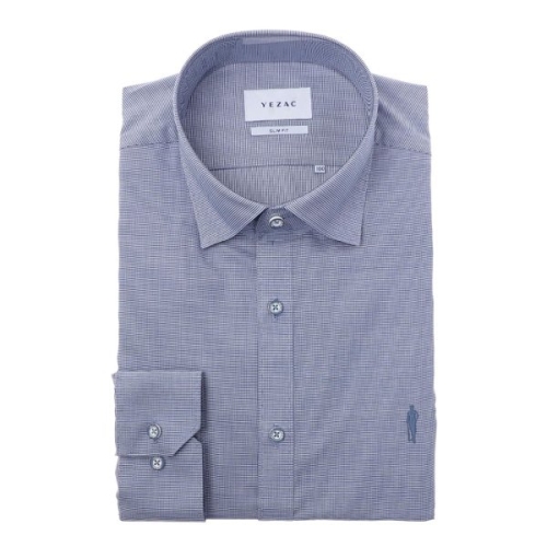 예작 남자 정장 셔츠 긴팔 슬림 남방 YJFSUS557BL_이미지