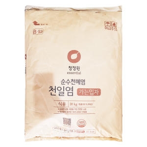  청정원 천일염 가는 입자 20kg [1개]