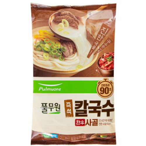 풀무원 즉석 한우 사골 칼국수 384g (1개)_이미지