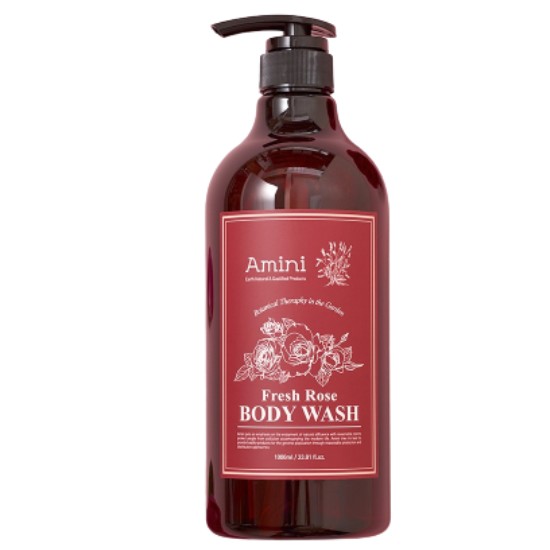 아미니 대용량 바디워시 플라워테라피 로즈 1000ml 2개