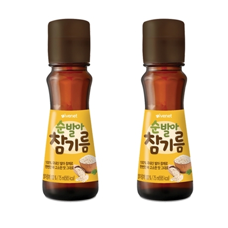순 발아 참기름 75ml