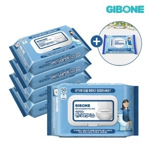 세균닦는 변기커버 세정티슈 5팩 + 변기세정티슈 10매 1팩 증정