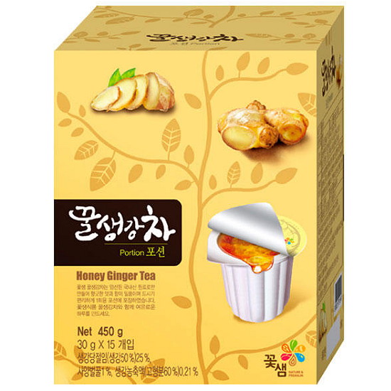 꽃샘식품 꿀생강차 포션 15T이미지입니다. 누르면 해당 게시물로 새창이동합니다.