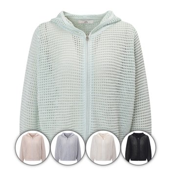 레노마 더 매쉬 후드 집업 가디건 R3G22KCD920