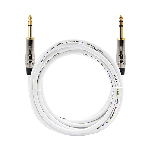 탑라인에이치디 HDTOP 5.5 스테레오 메탈화이트 케이블 (30m, HT-TP3345)_이미지