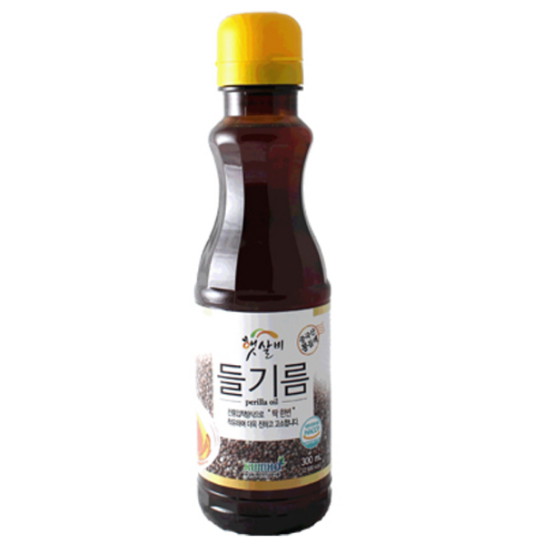 금호식품 햇살비 국내산 들기름 500ml (1개)_이미지