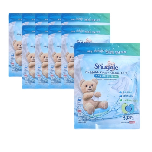 스너글 허거블 코튼 클린 앤 케어 30개입 (10개)_이미지