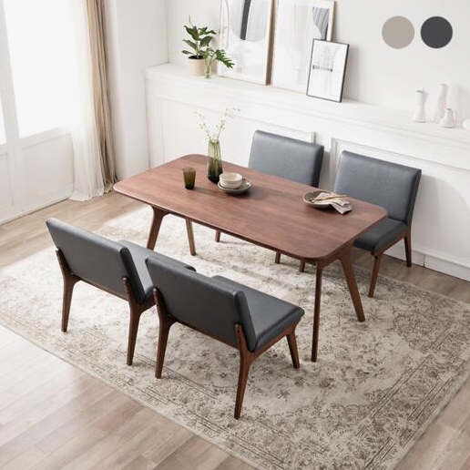  장인가구 마인츠 원목 식탁 1600 [의자4개]