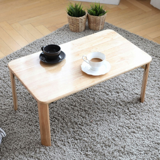 아이엘컴퍼니 순수원목 좌식 접이식 테이블 (68x40cm)_이미지