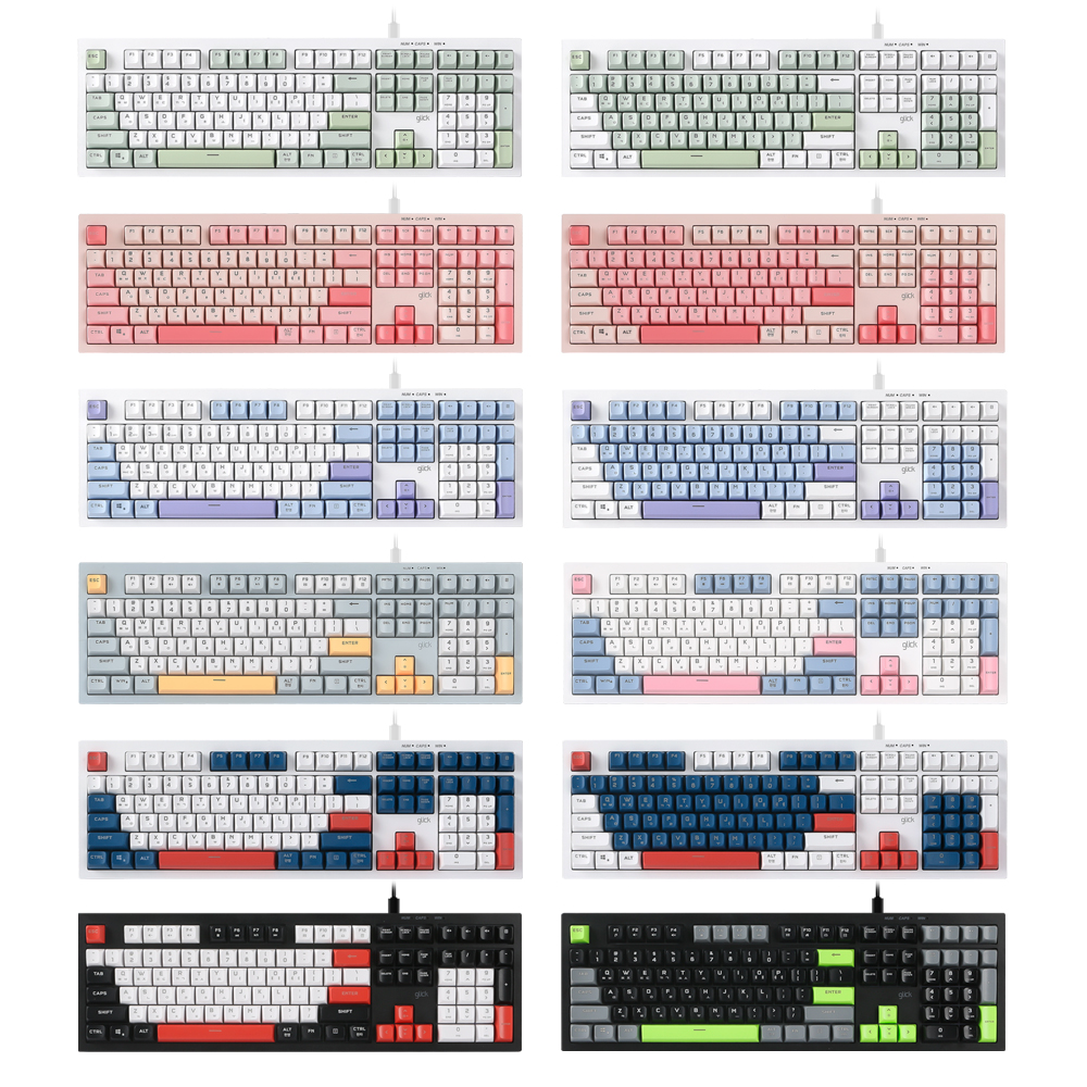 지클릭커 OFFICEPRO OPK50 사일런스 M RGB 무소음 방수 108 (Poker Green)_이미지