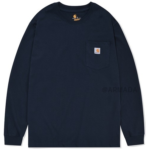 칼하트 워크웨어 포켓 티셔츠 K126 (네이비)_이미지