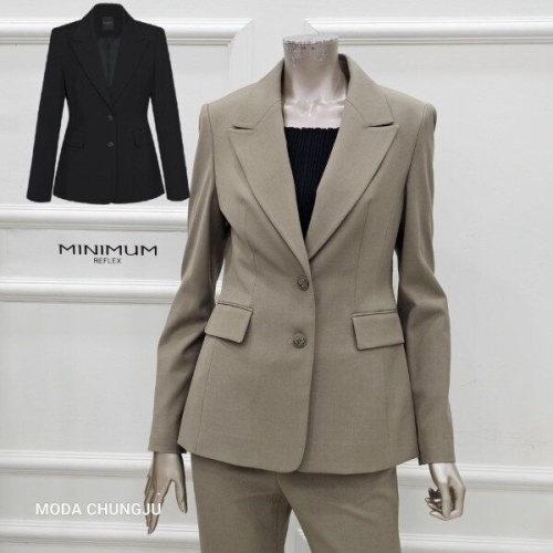 미니멈 MD 베이직 투버튼 자켓 MD MMXCAWJ8100_CJ_이미지