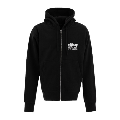 스투시 후드집업 1975038 0001 BLACK