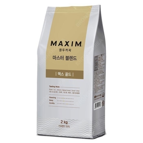 동서식품 맥심 원두커피 마스터 블렌드 맥스 골드 2kg (1개)_이미지