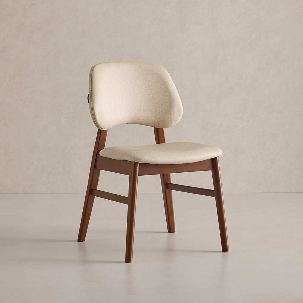 라로퍼니처 힐튼 고무나무 원목 식탁 의자 [2개]