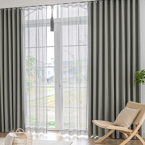 지나송 필리아 형상기억 방한 99.99% 암막커튼 풀세트