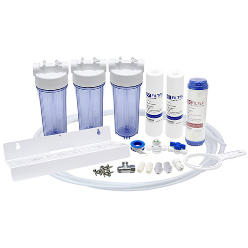 필터테크 언더싱크 3단 녹물제거 정수기필터 DIY세트 5호 (자가관리)