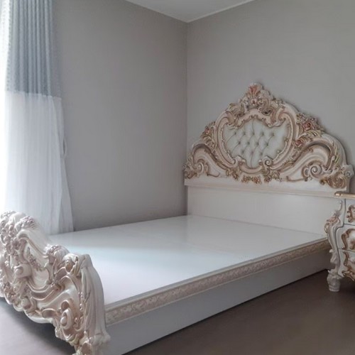 아시안데코 로얄 로코코 엔틱 크랙 침대 K (매트별도)_이미지