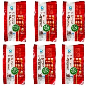 소시지랑 떡이랑 440g 4개입 소스 4개 별첨 x6 간식 별미 캠핑 야외 소떡