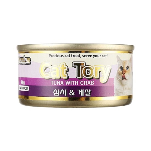 펫퍼민트 캣토리 프리미엄 참치&게살 80g (1개)